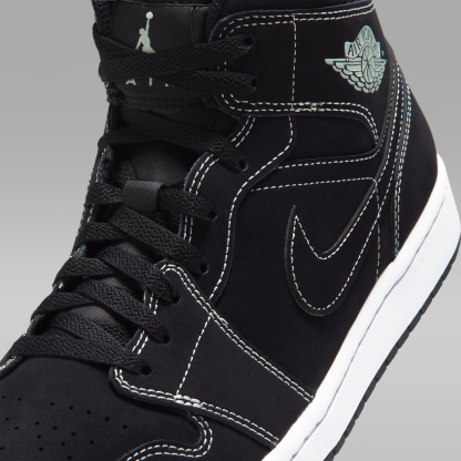 Air Jordan 1 Mid - Μαύρο/Μαύρο/Pistachio Frost - 7