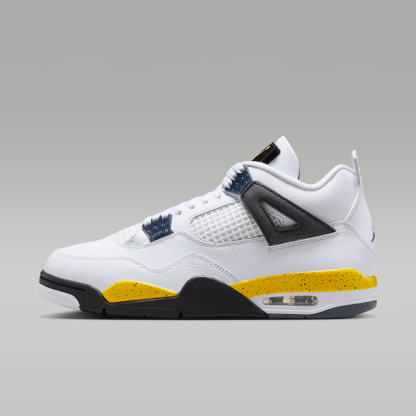 Air Jordan 4 Retro "Tour Yellow" - Λευκό/Dark Blue Grey/Μαύρο/Tour Yellow - 1