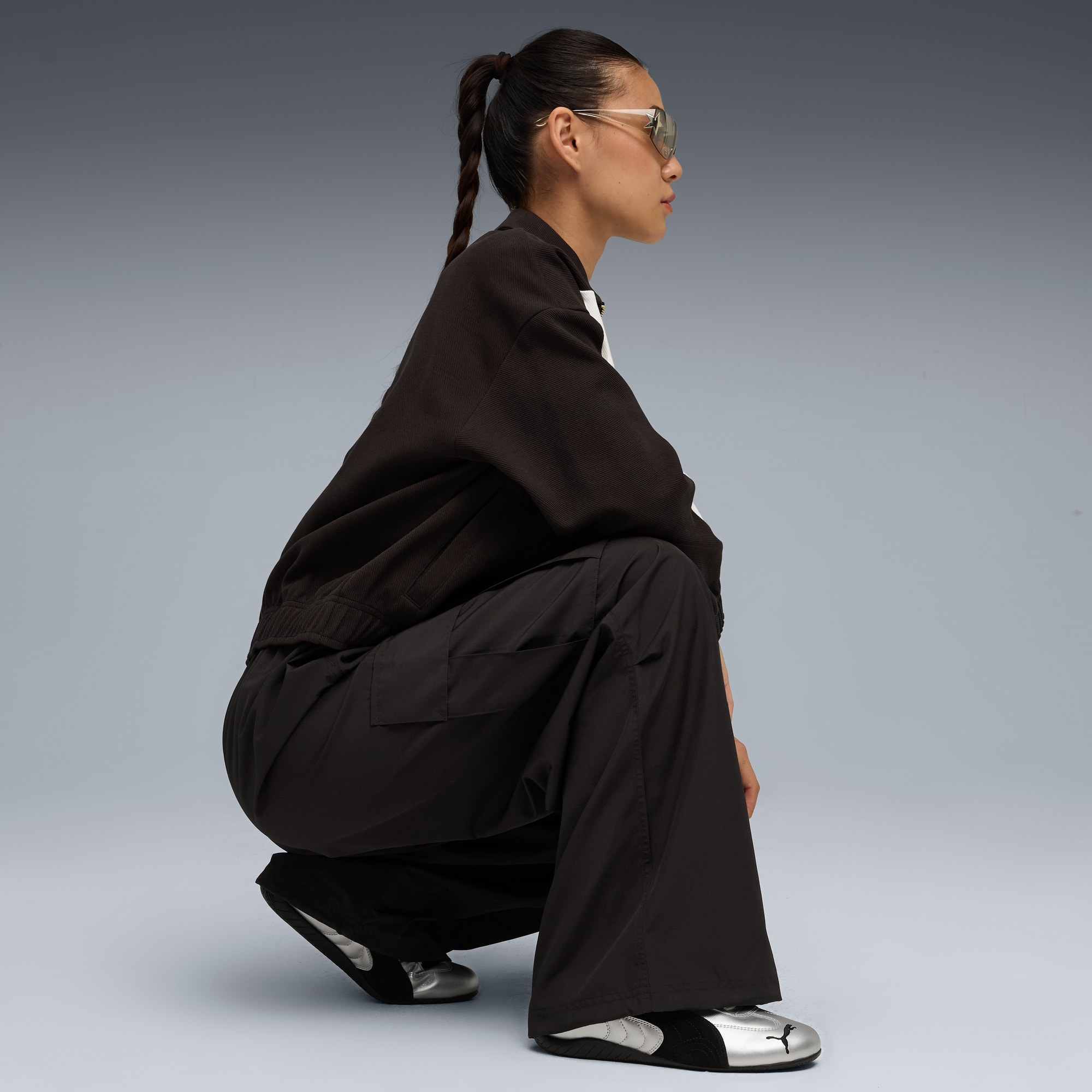 Speedcat Metallic Sneakers Unisex - PUMA Silver-PUMA Black