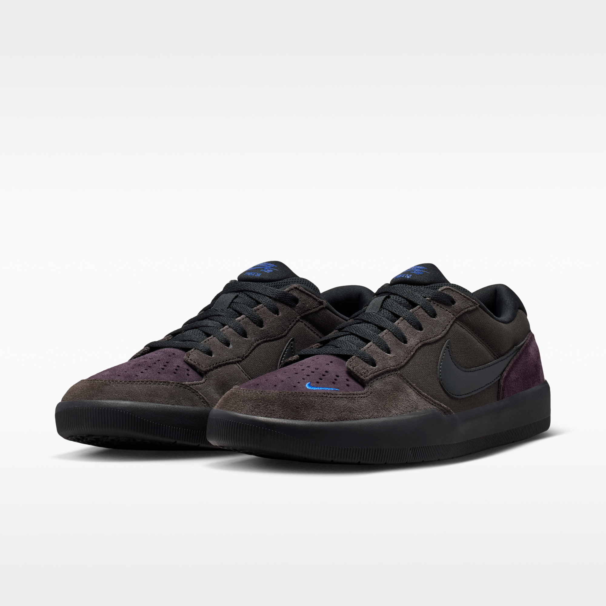 Nike SB Force 58 - Shadow Brown/Burgundy Ash/Racer Blue/Μαύρο - 5