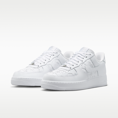 Nike Air Force 1 '07 Edge - Λευκό/Metallic Silver/Λευκό - 5