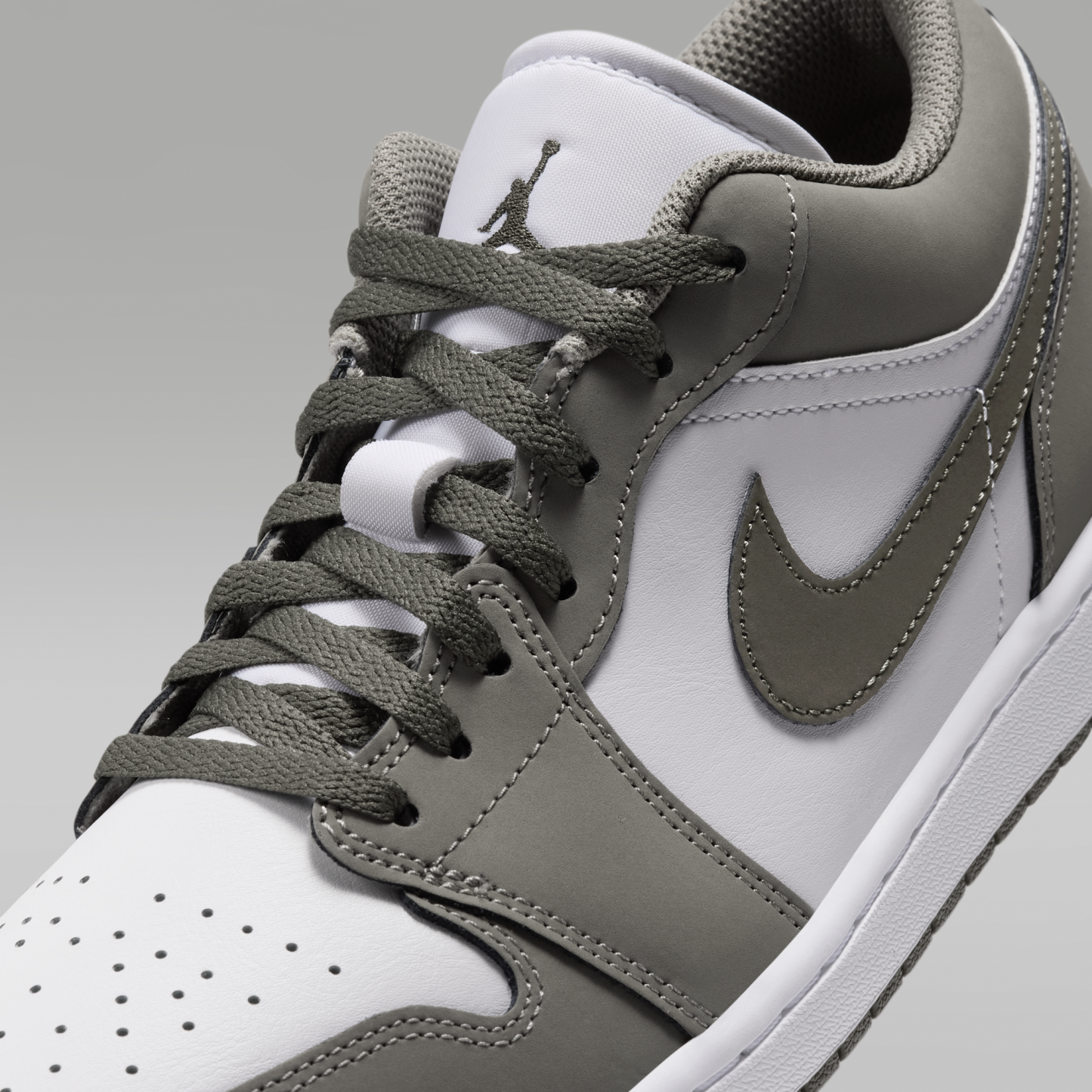 Air Jordan 1 Low - Light Army/Λευκό/Cargo Khaki - 7