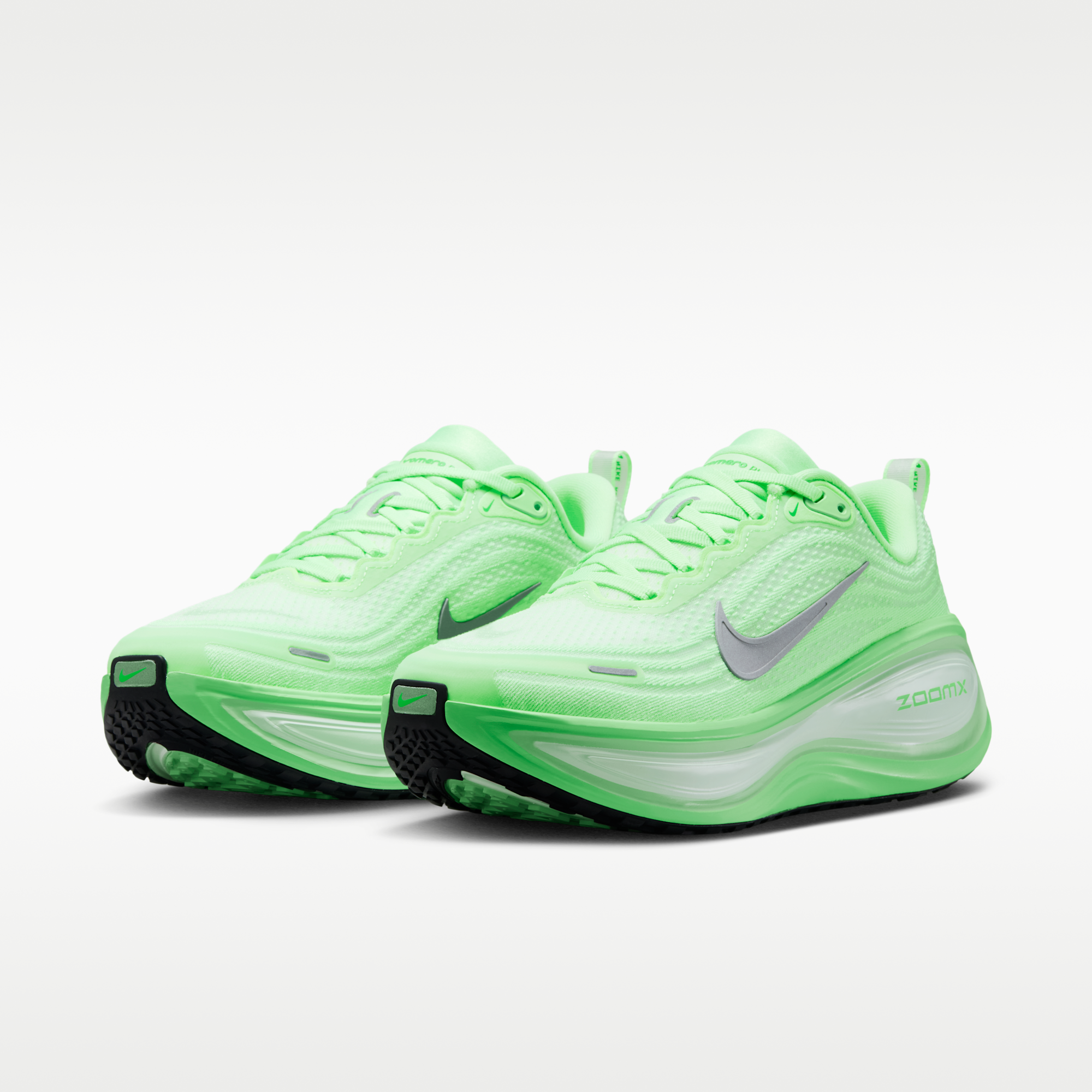 Nike Vomero Plus - Λευκό/Illusion Green/Cucumber Calm/Metallic Silver - 5