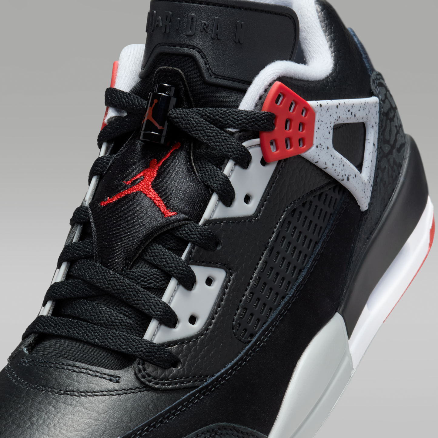 Jordan Spizike Low - Μαύρο/Wolf Grey/Λευκό/Gym Red - 7