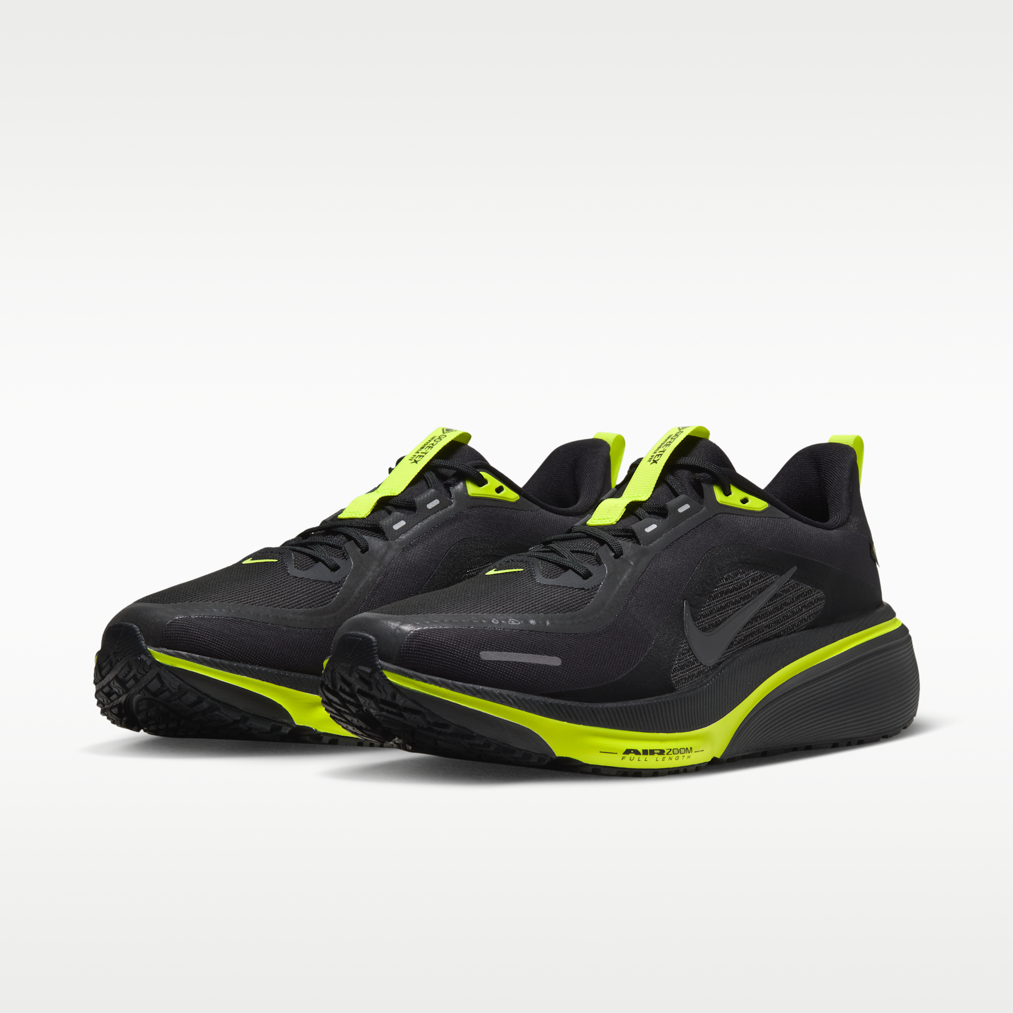 Nike Pegasus 42 GORE-TEX - Μαύρο/Lemon Venom/Metallic Dark Grey - 5
