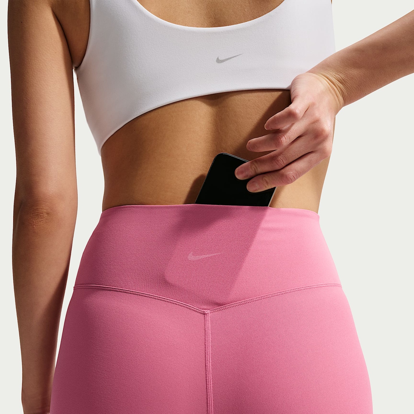 Nike Zenvy - Nike Zenvy Bike Shorts mit hohem Taillenbund (Damen, ca. 20,5 cm)
