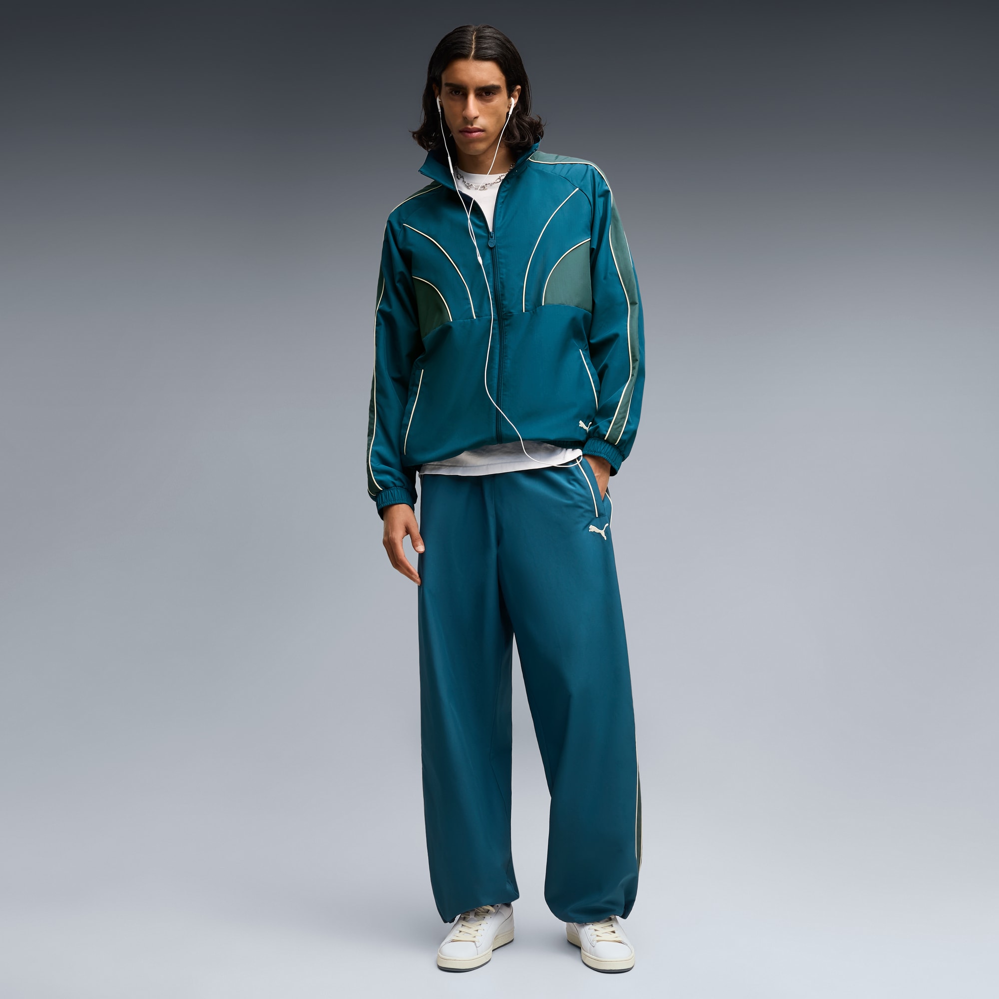 T7 Oversized Trainingshose Herren - Midnight Petrol