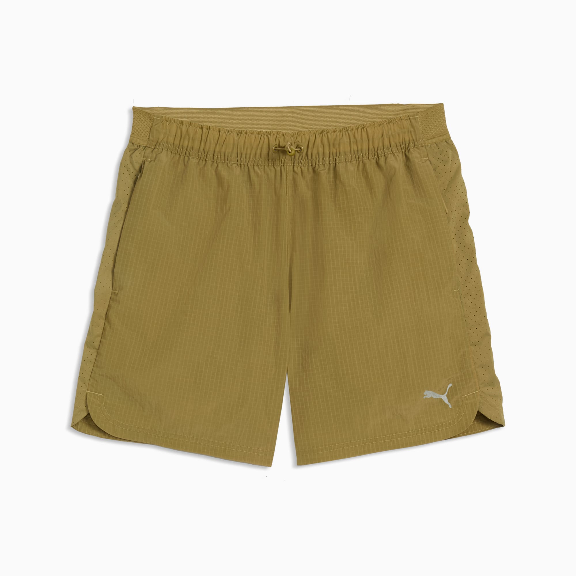 Run Culture Collective T7 Relaxed 5'' Gewebte Shorts Herren - Chai Latte