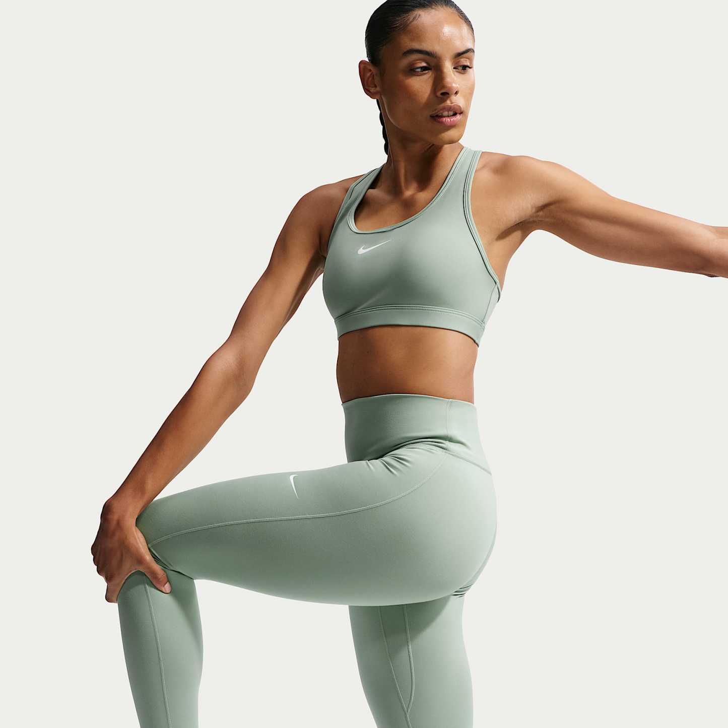Nike One mit nahtloser Vorderseite - Nike One Leggings in voller Länge mit nahtloser Vorderseite und hohem Bund (Damen)