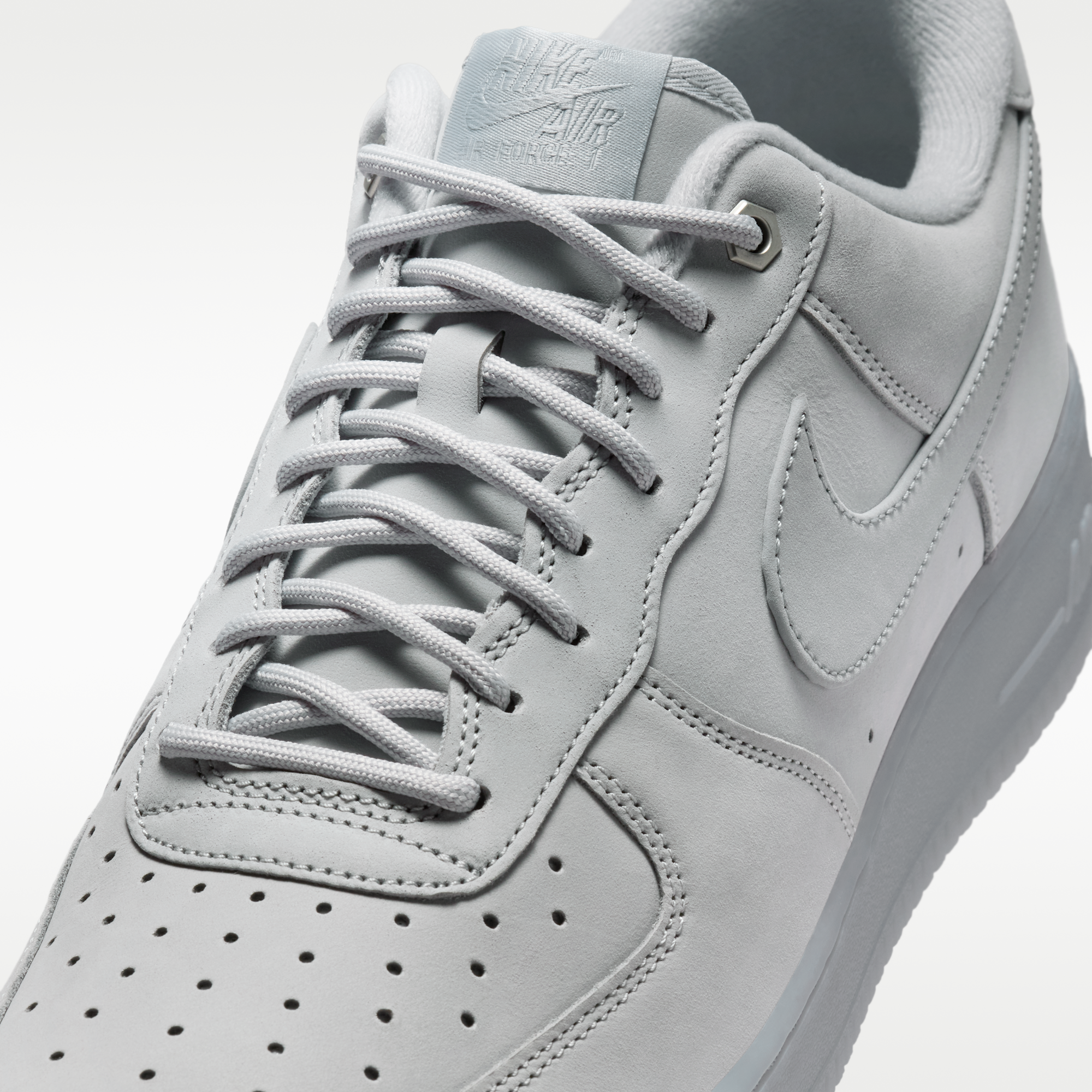 Nike Air Force 1 '07 WB - Wolf Grey/Μαύρο/Wolf Grey - 7