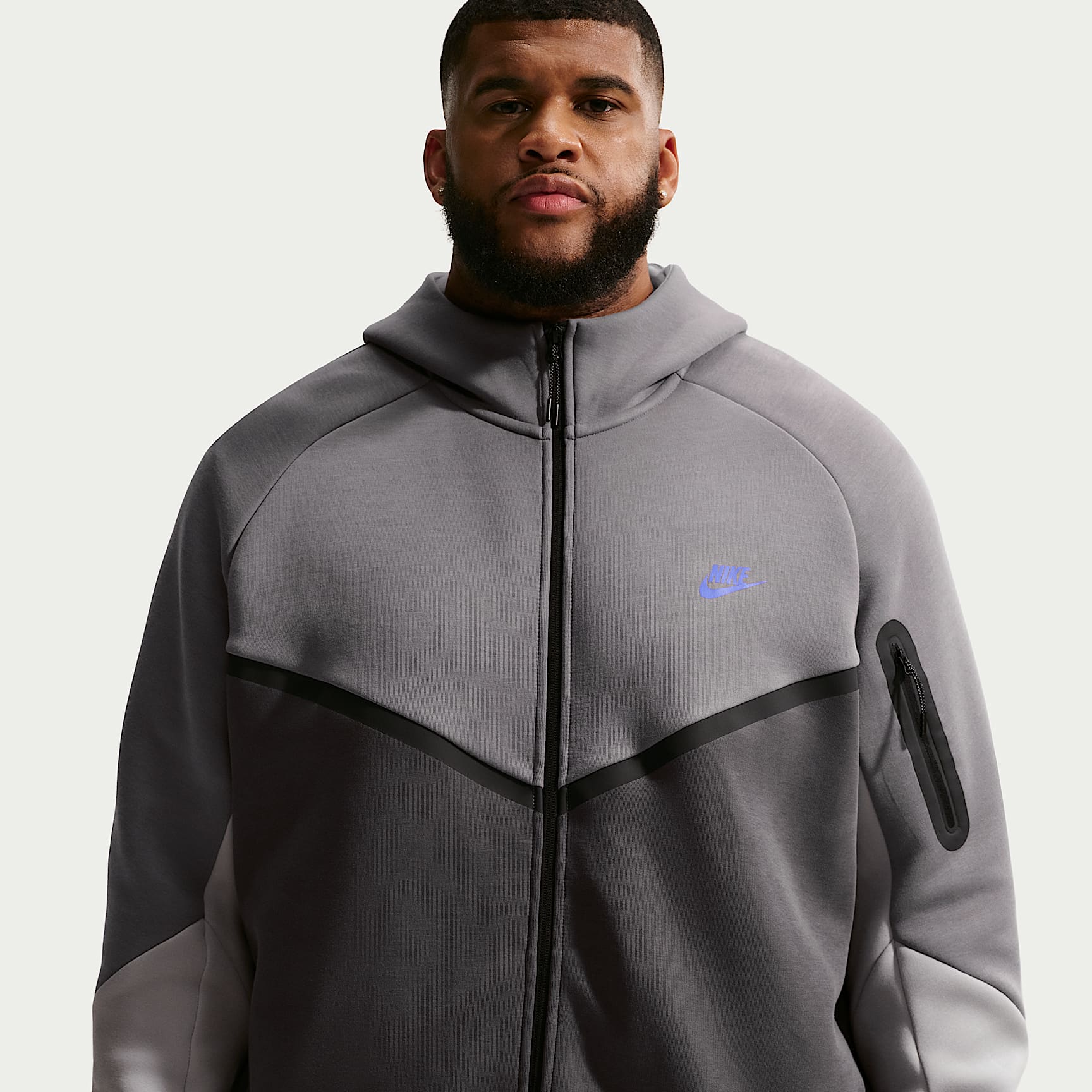 Nike Tech - Nike Tech Windrunner-Jacke aus Fleece mit durchgehendem Reißverschluss (Herren)