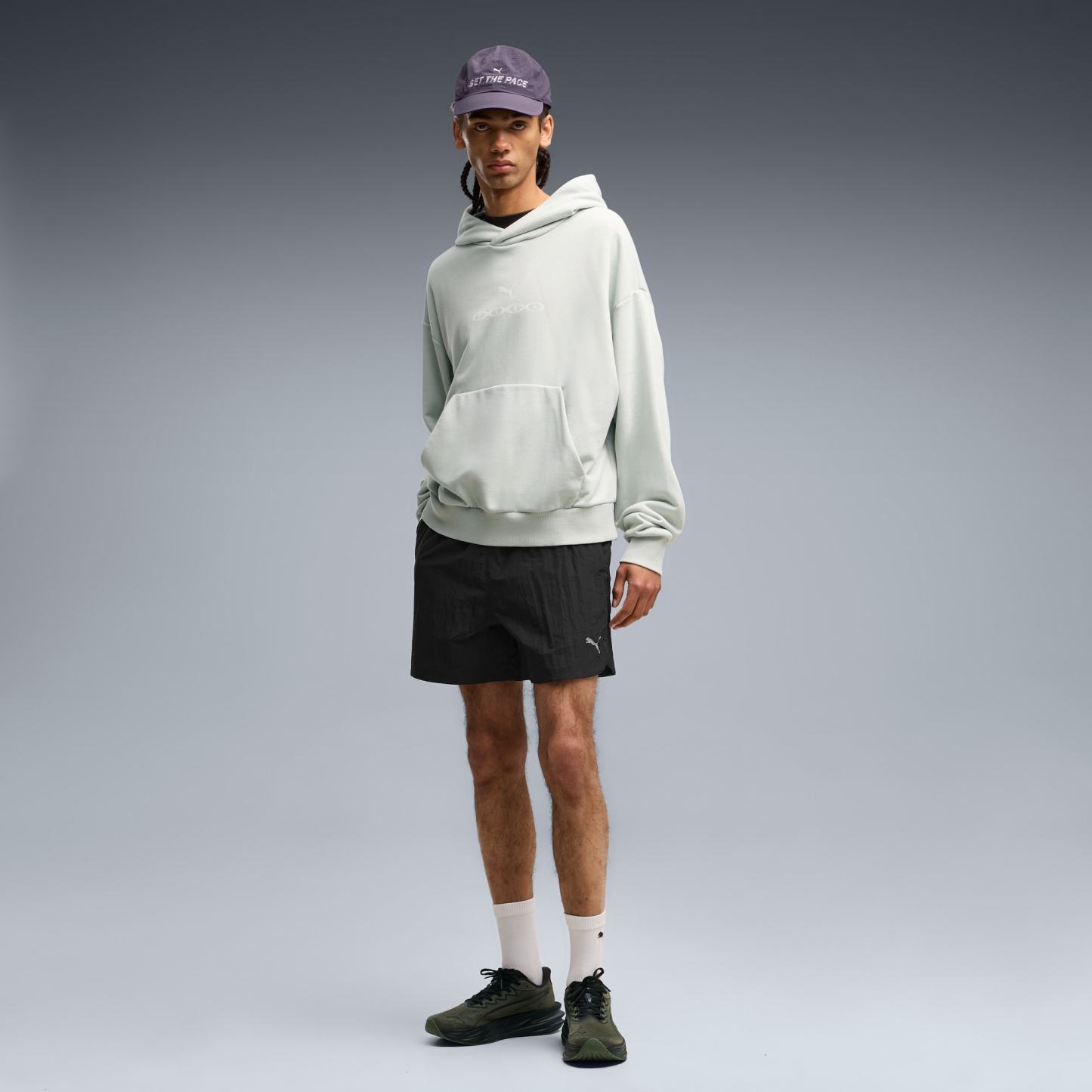 Run Culture Collective T7 Relaxed 5'' Gewebte Shorts Herren - PUMA Black