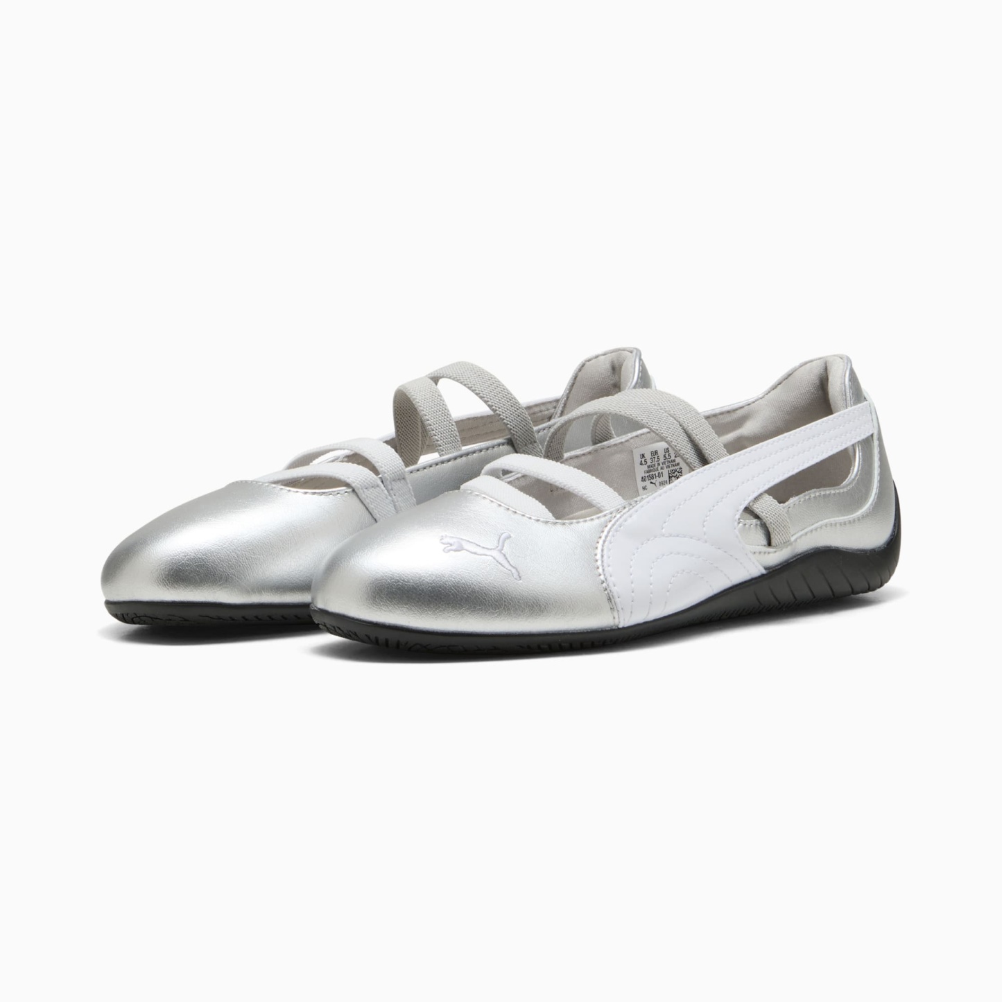 Speedcat Ballet Metallic Schuhe Damen - PUMA Silver-PUMA White