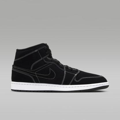 Air Jordan 1 Mid - Μαύρο/Μαύρο/Pistachio Frost - 3