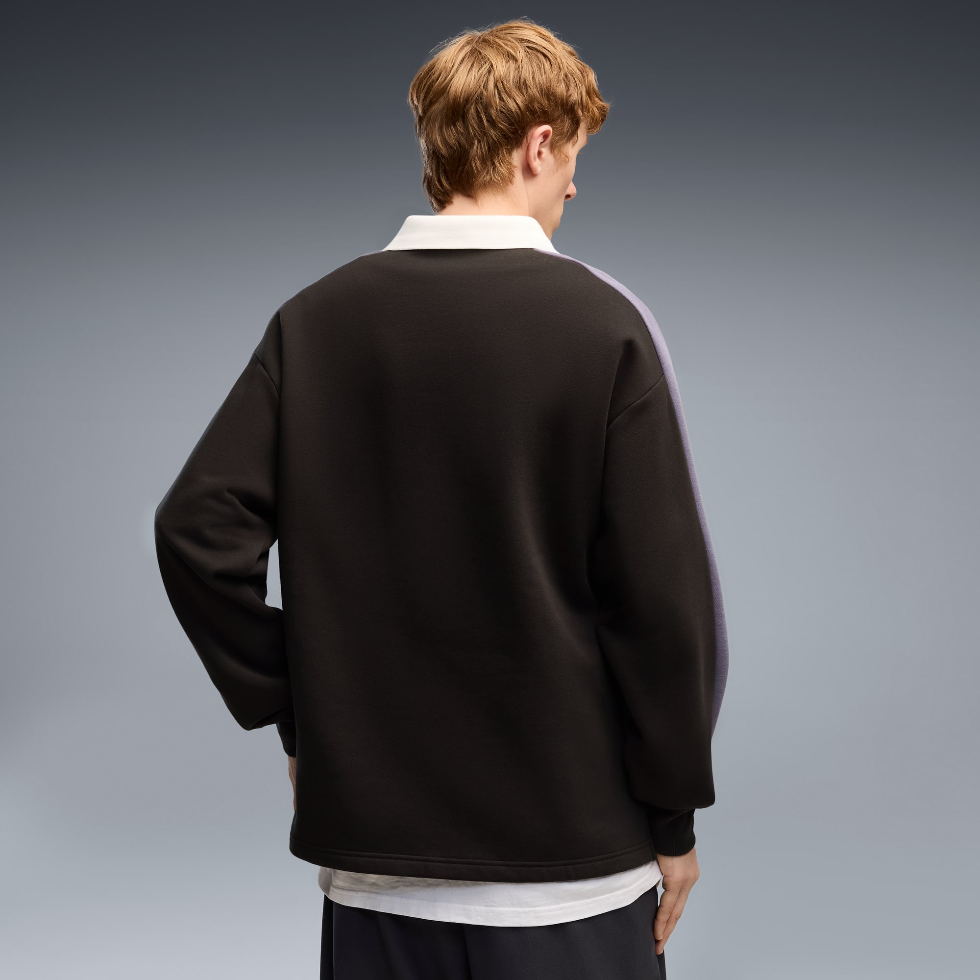 T7 Relaxed Polo Sweatshirt mit Rundhalsausschnitt Herren - PUMA Black
