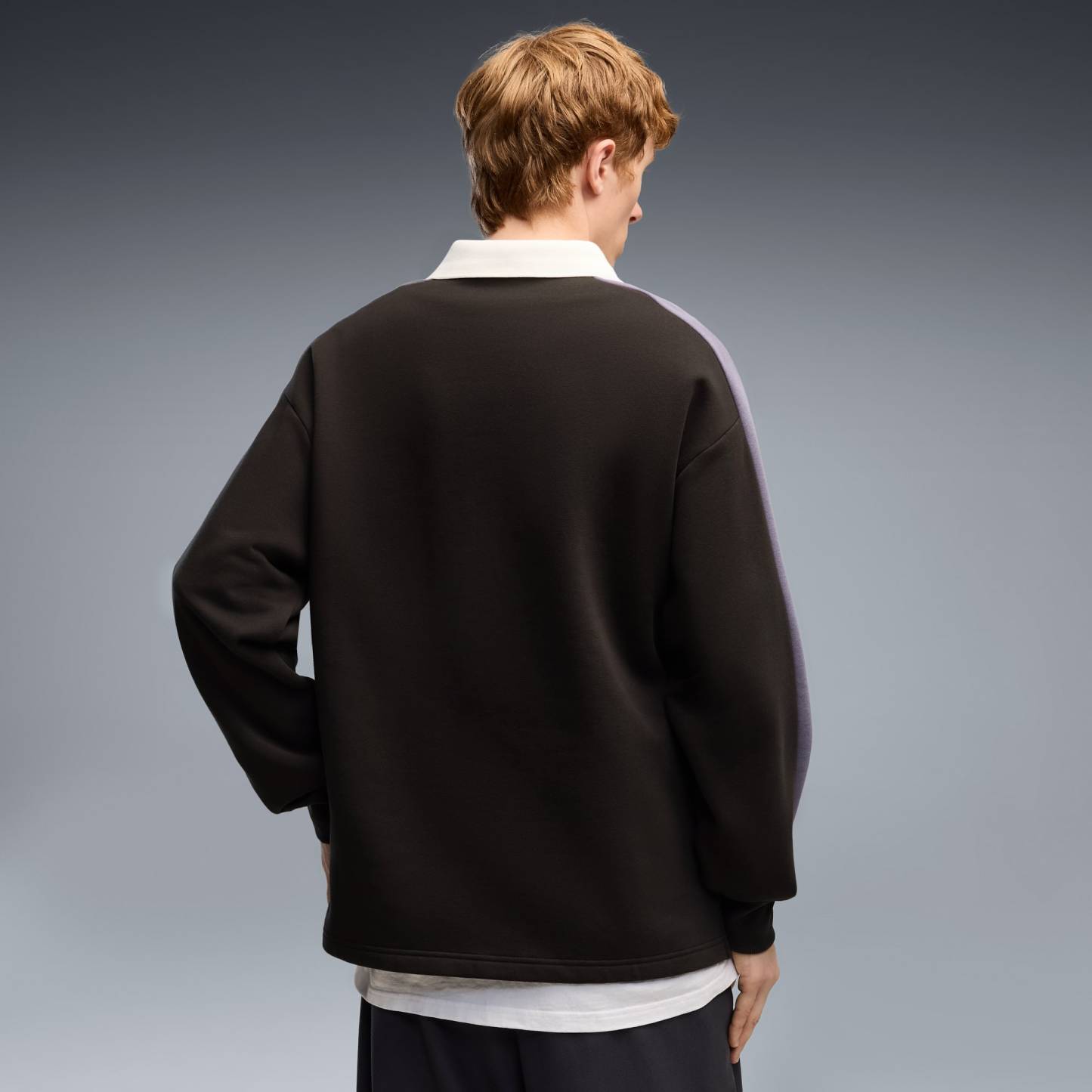 T7 Relaxed Polo Sweatshirt mit Rundhalsausschnitt Herren - PUMA Black