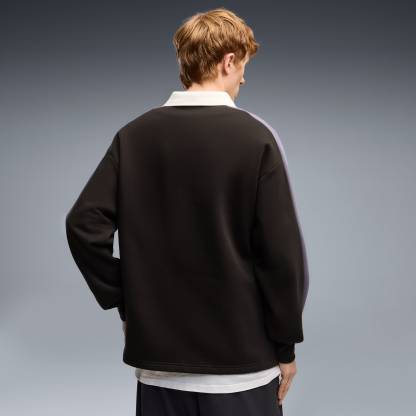 T7 Relaxed Polo Sweatshirt mit Rundhalsausschnitt Herren - PUMA Black