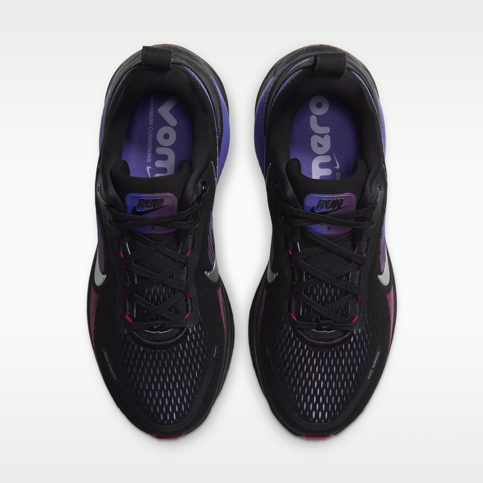 Nike Vomero 18 - Μαύρο/Persian Violet/True Berry/Metallic Silver - 4