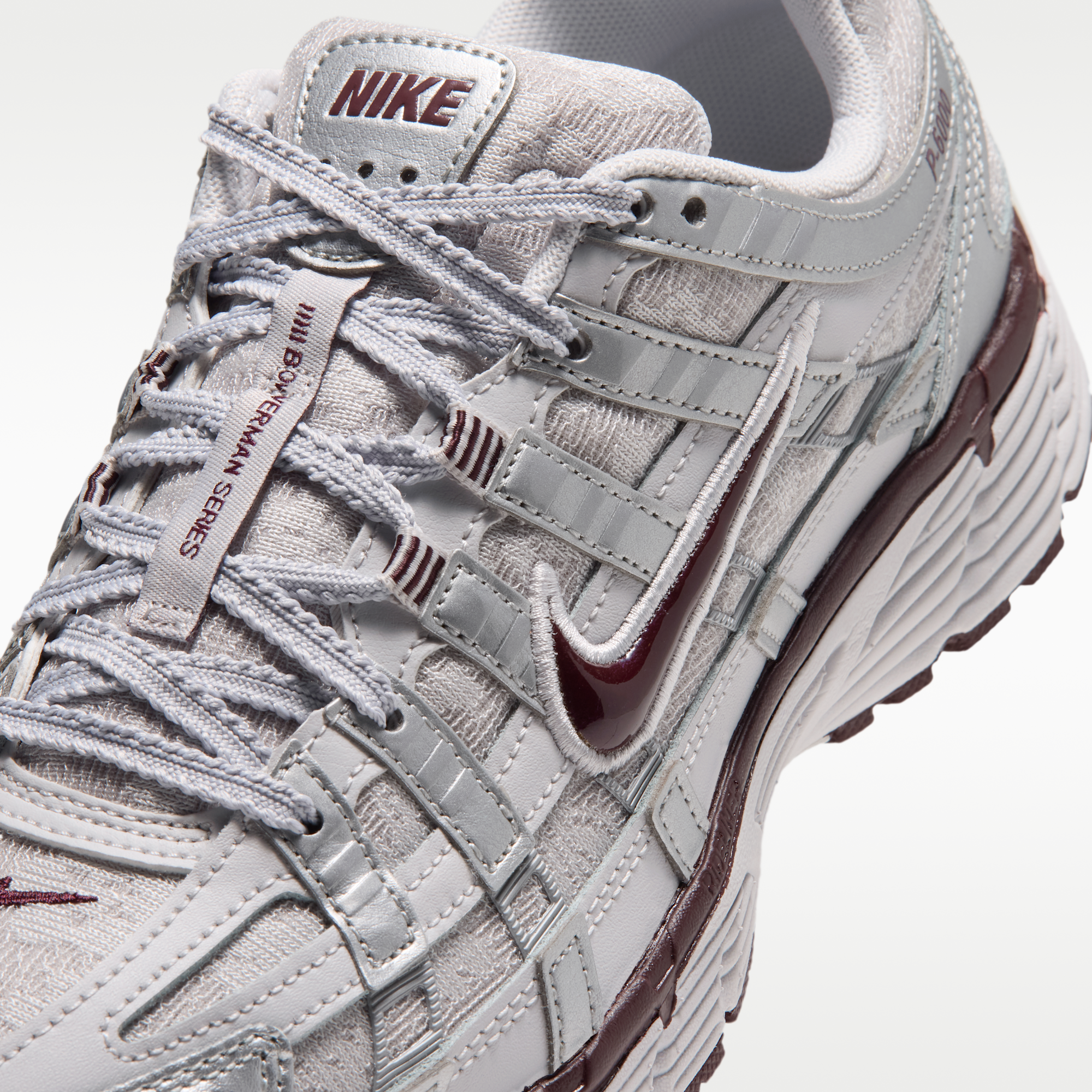 Nike P-6000 - Vast Grey/Metallic Silver/Burgundy Crush - 7