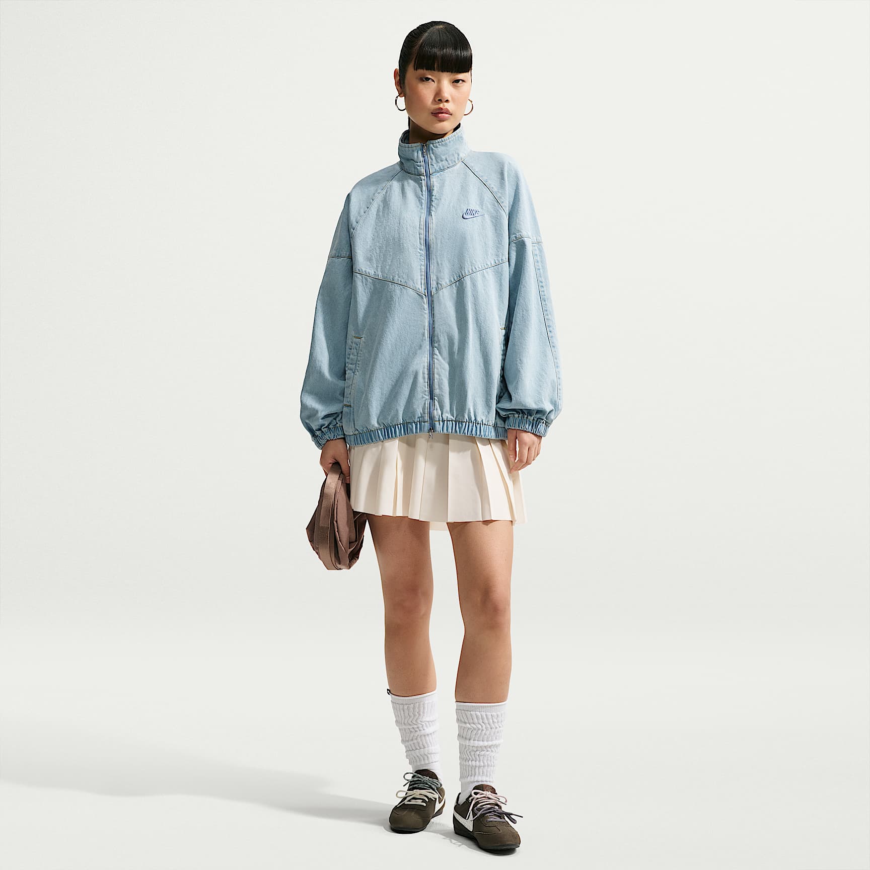 Nike Windrunner - Nike Windrunner Oversize-Denim-Jacke (Damen)