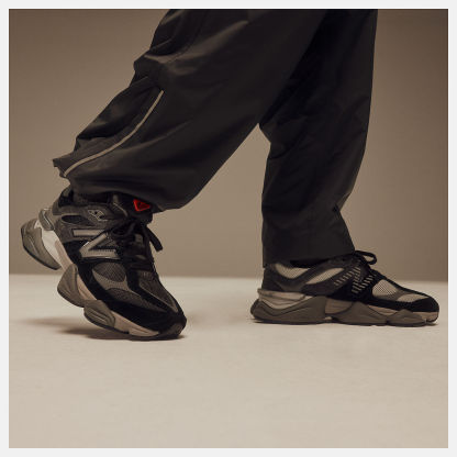 New Balance 9060 - BLACK con CASTLEROCK y Rain Cloud - U9060BLK