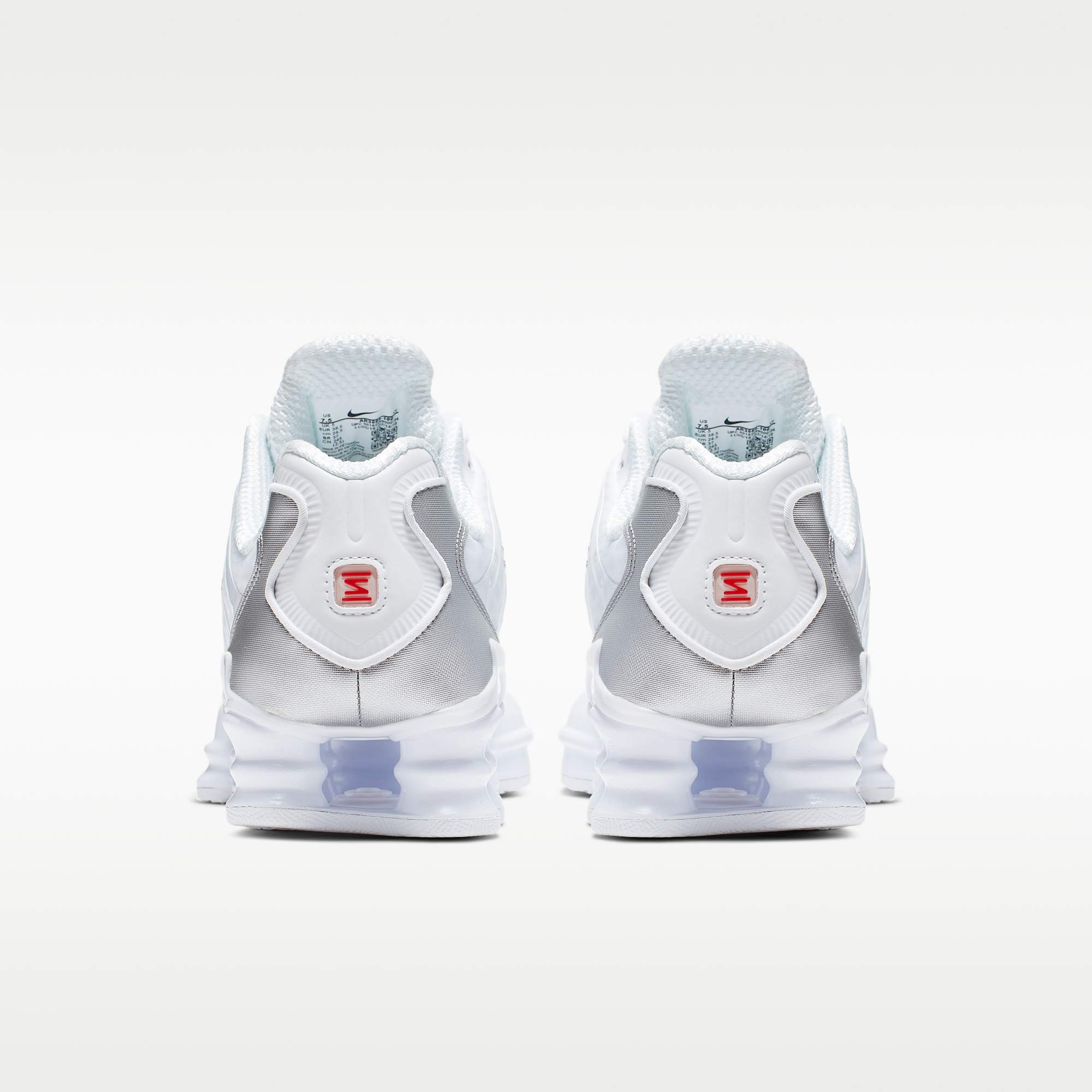 Nike Shox TL - Λευκό/Metallic Silver/Max Orange/Λευκό - 6