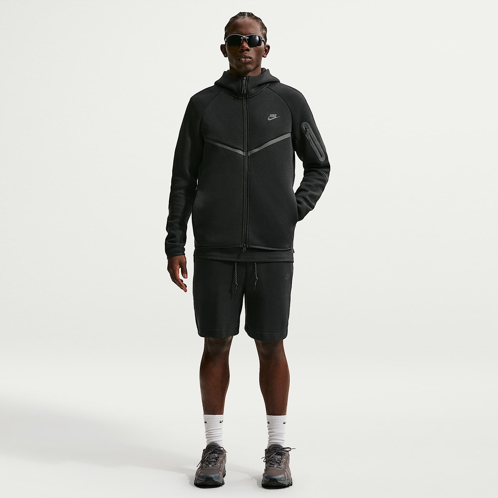 Nike Tech - Nike Tech Windrunner-Jacke aus Fleece mit durchgehendem Reißverschluss (Herren)