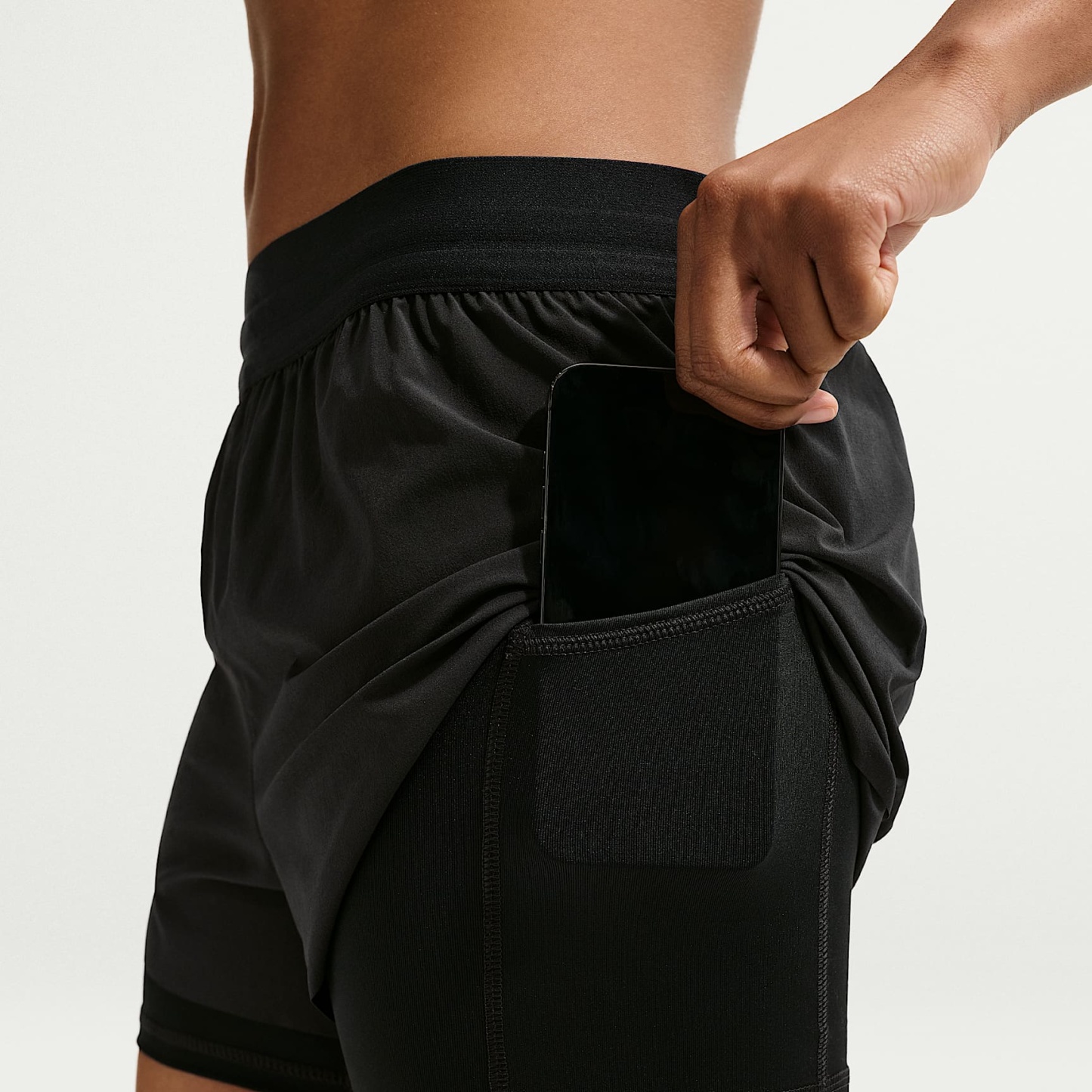 Nike Swift - Nike Swft Dri-FIT 2-in-1-Laufshorts mit mittelhohem Bund (Damen)