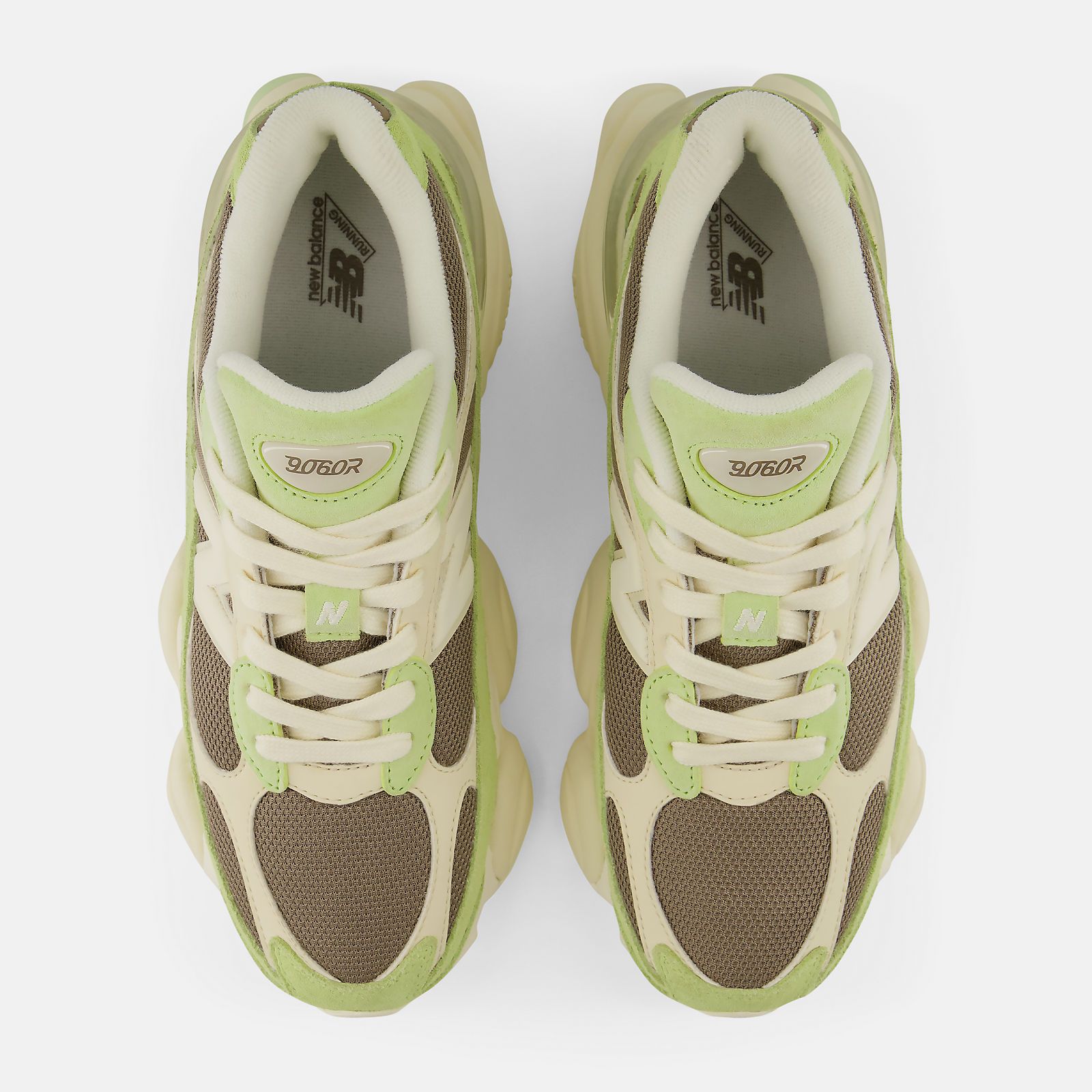 New Balance 9060R - DRY LIME con THUNDER BROWN - U906028L