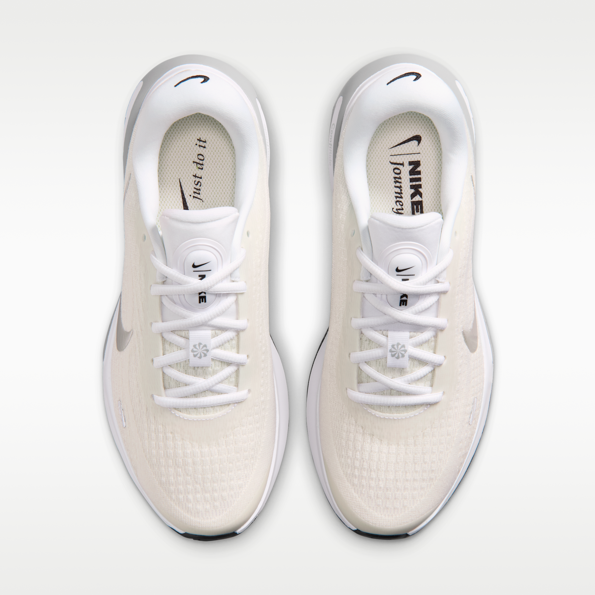 Nike Journey Run - Λευκό/Sail/Μαύρο/Metallic Silver - 4