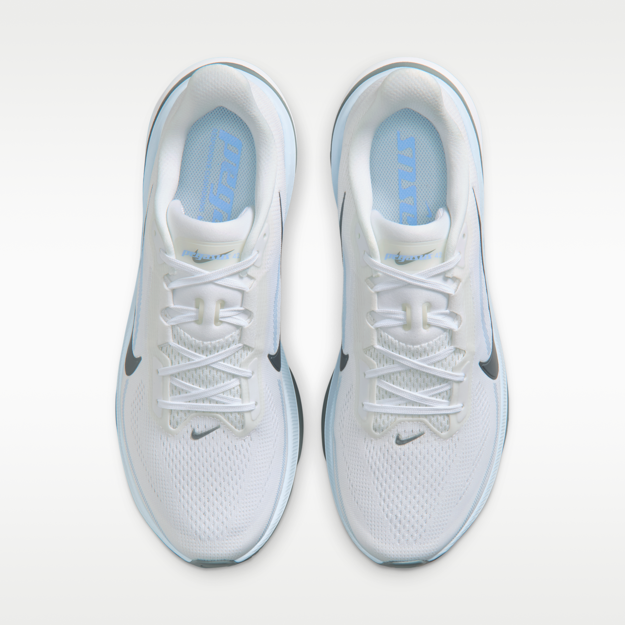 Nike Pegasus 42 - Λευκό/Grey Fog/Aluminum/Cool Grey - 4