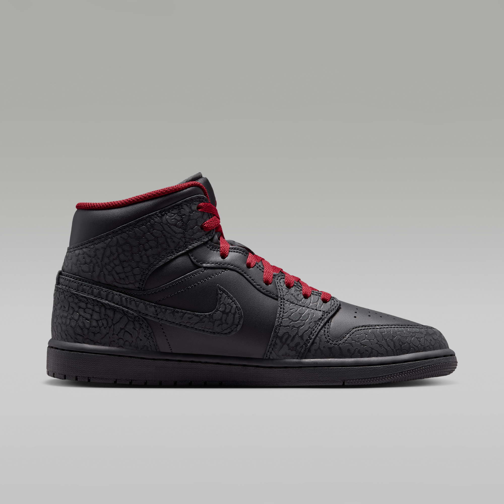 Air Jordan 1 Mid SE - Μαύρο/Μαύρο/Tough Red - 3