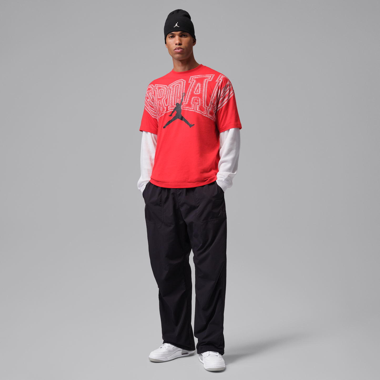 Jordan Spizike Low - Λευκό/Grey Fog/Fire Red/Μαύρο - 9