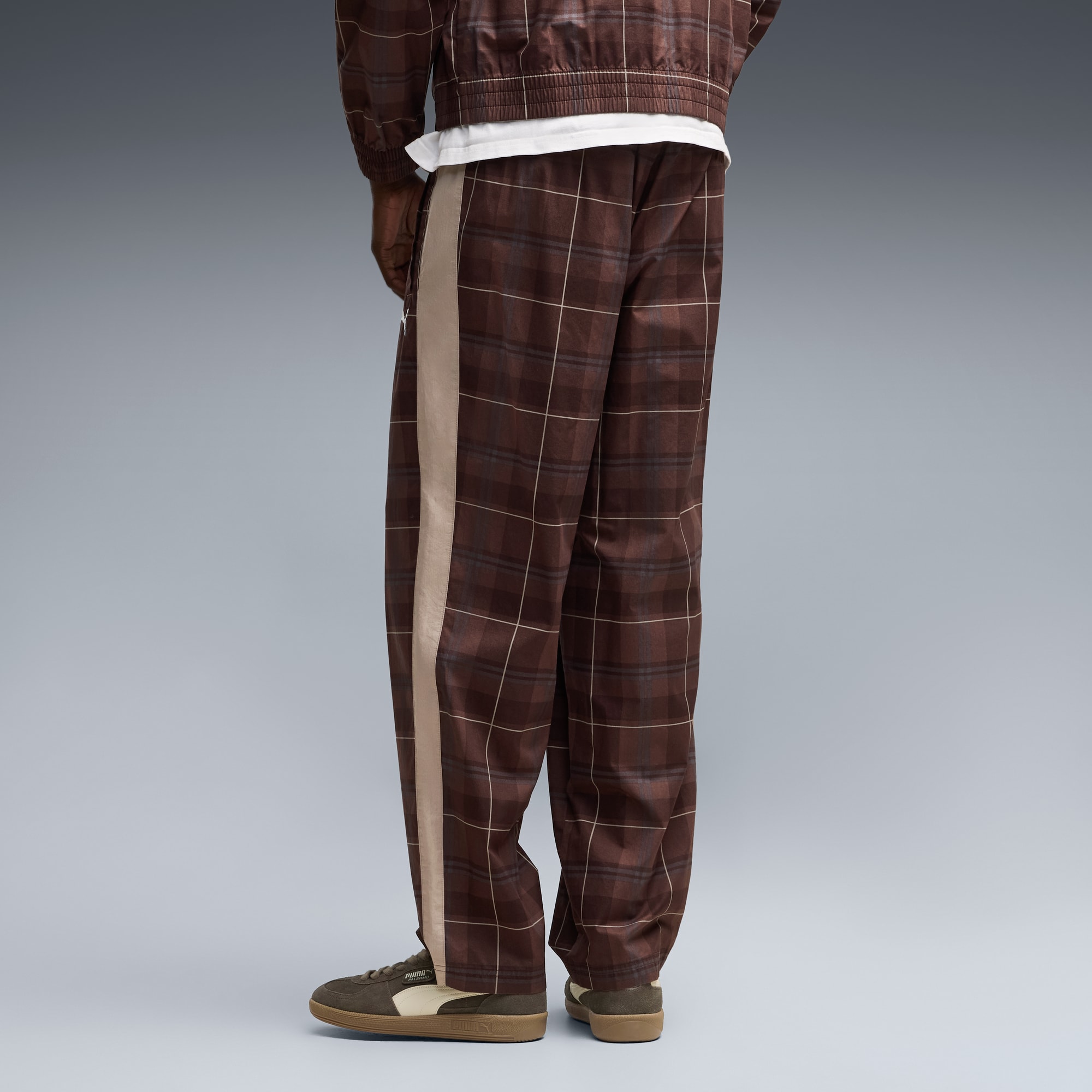 T7 Relaxed Tartan Trainingshose Herren - Chocolate Fondue