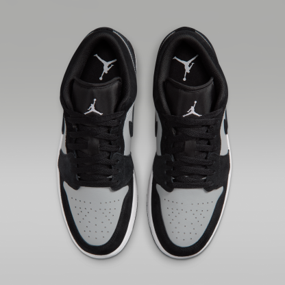 Air Jordan 1 Low - Μαύρο/Light Smoke Grey/Λευκό - 4