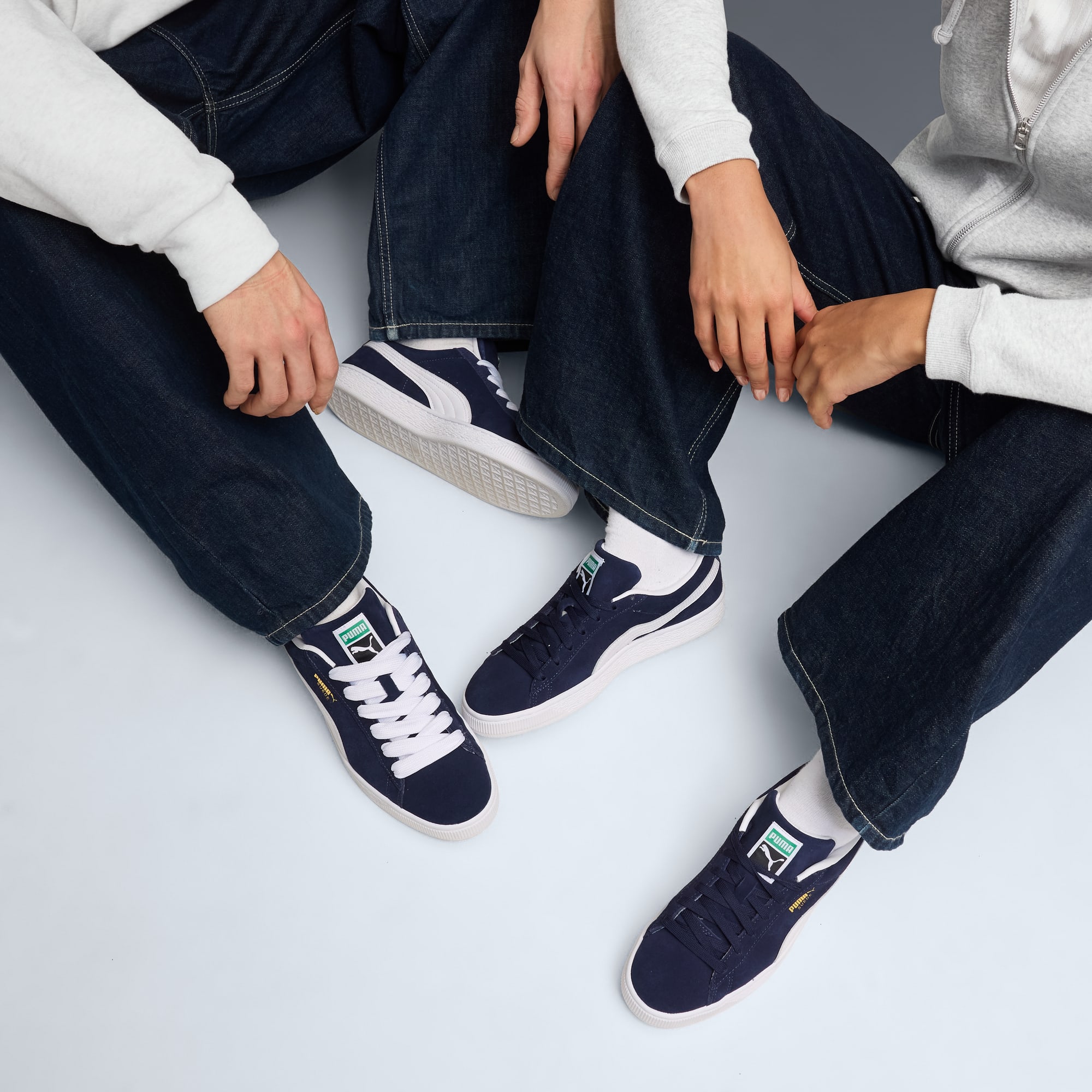 Suede Classic Sneakers Unisex - PUMA Navy-PUMA White