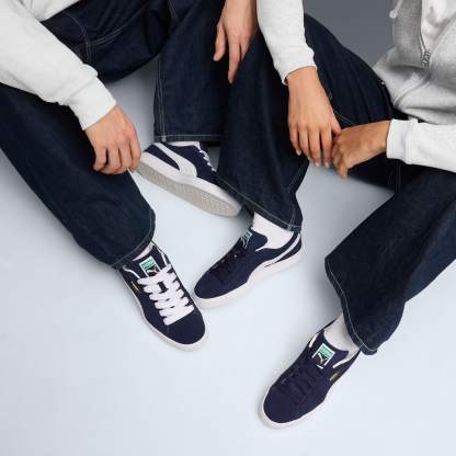 Suede Classic Sneakers Unisex - PUMA Navy-PUMA White