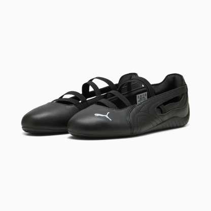 Speedcat Ballet Lederschuhe Damen - PUMA Black-PUMA White