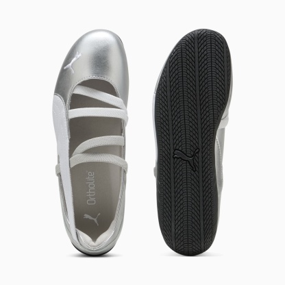 Speedcat Ballet Metallic Schuhe Damen - PUMA Silver-PUMA White