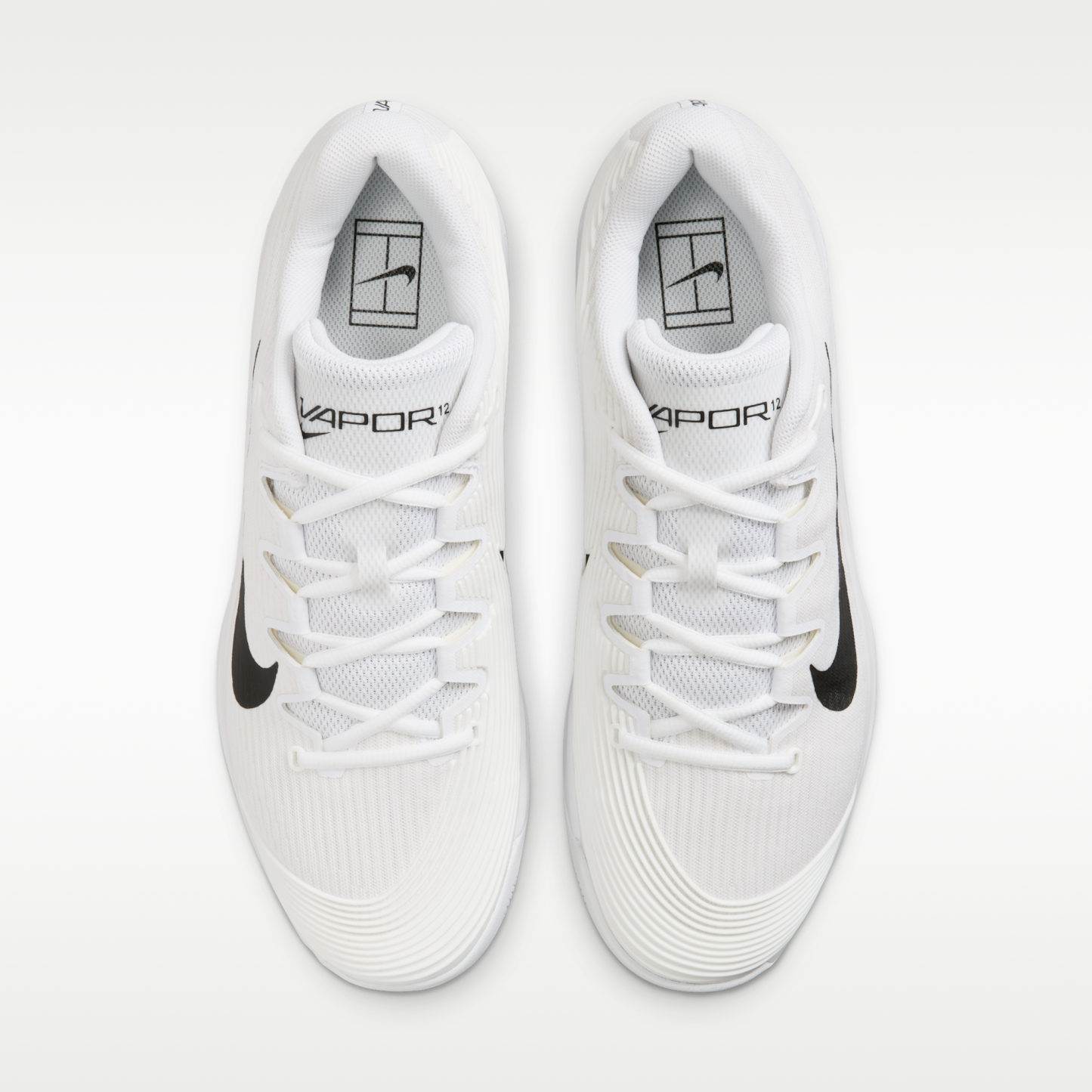 Nike Vapor 12 - Λευκό/Summit White/Μαύρο - 4