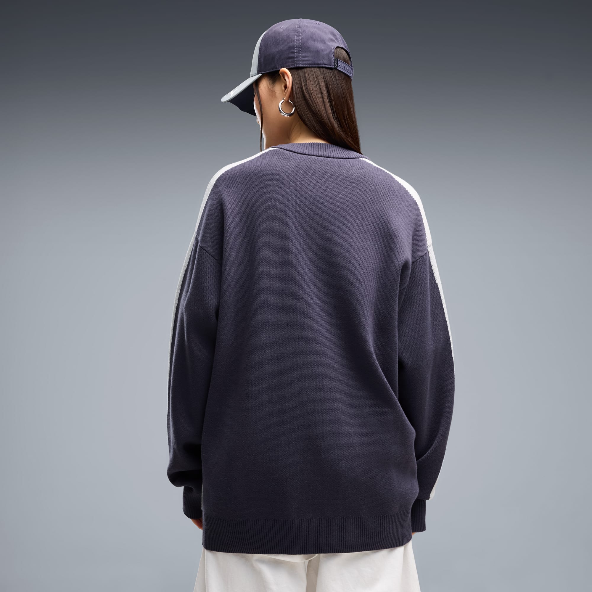 T7 Relaxed Strickpullover Unisex - Inky Depths-Créme De Mint