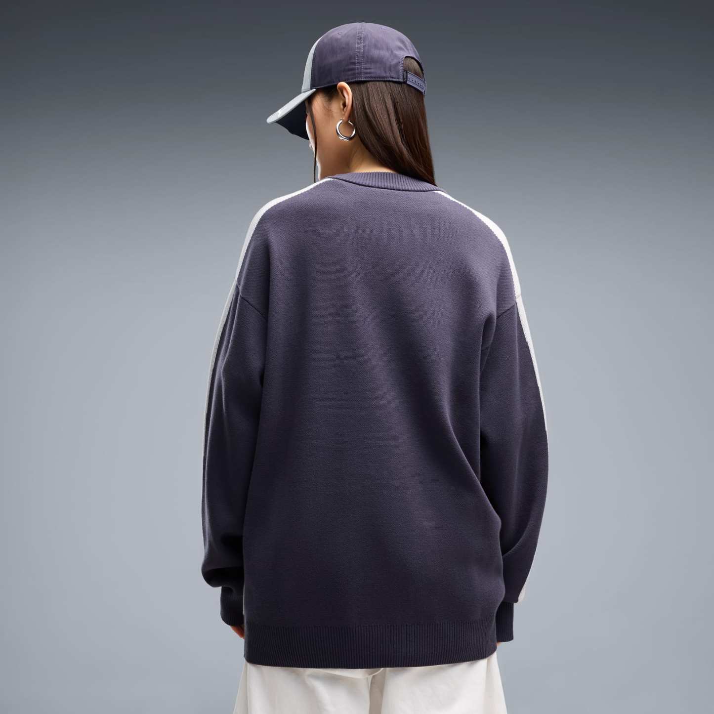 T7 Relaxed Strickpullover Unisex - Inky Depths-Créme De Mint