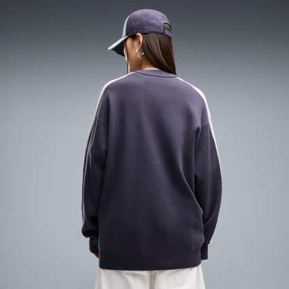 T7 Relaxed Strickpullover Unisex - Inky Depths-Créme De Mint