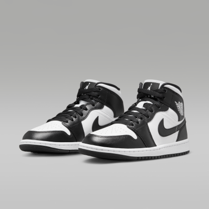 Air Jordan 1 Mid - Λευκό/Λευκό/Μαύρο - 5