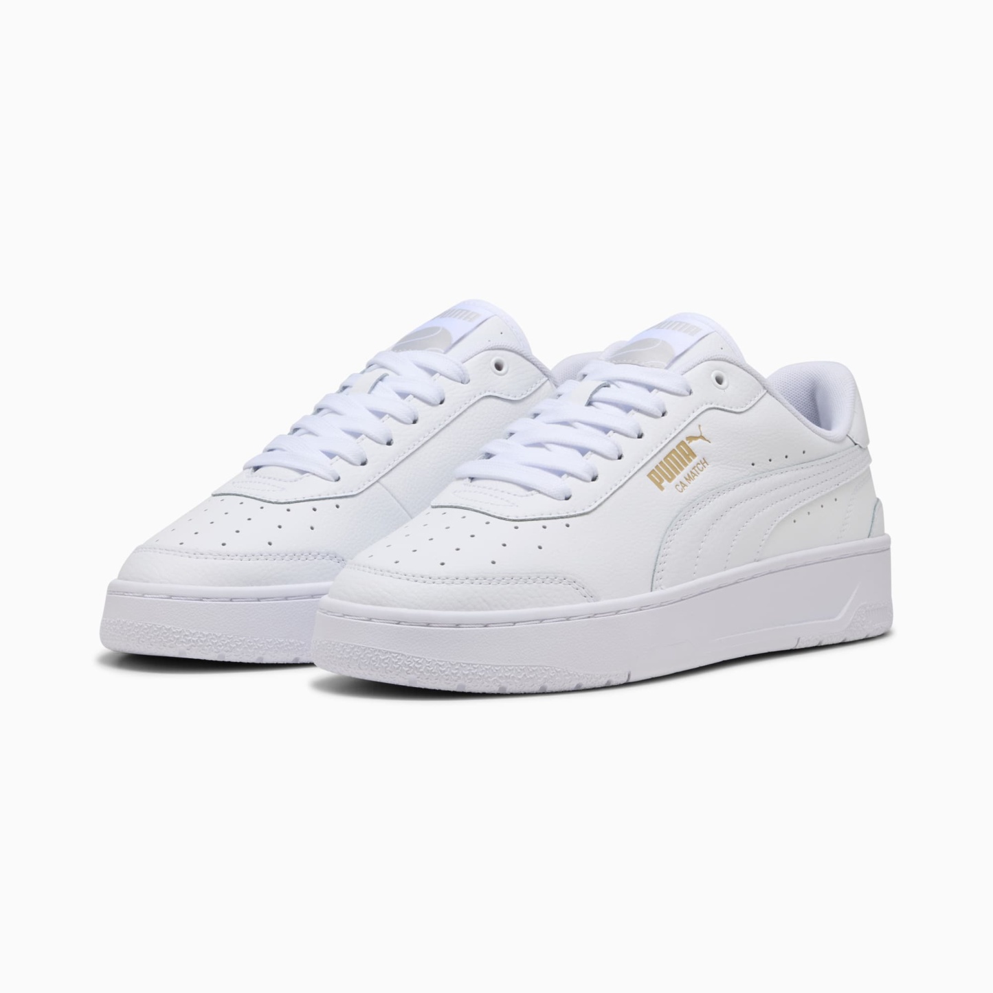 CA Match Sneakers - PUMA White-PUMA White