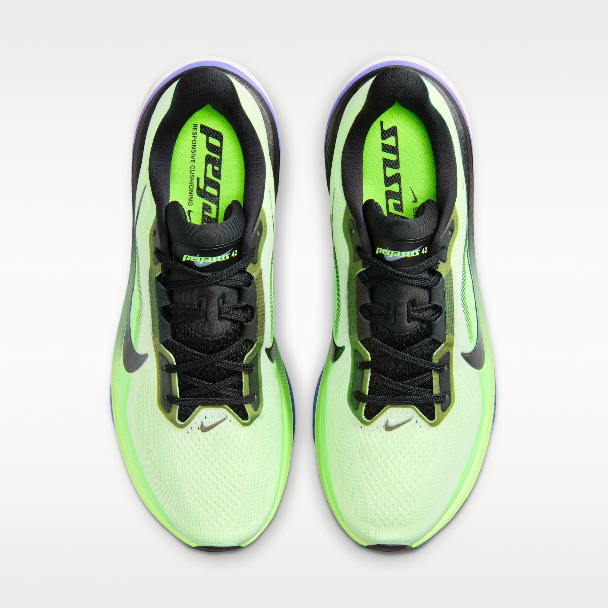 Nike Pegasus 42 - Volt Tint/Sapphire/Lime Blast/Black Spruce - 4