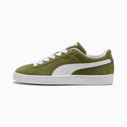 Suede Classic Sneakers Unisex - Olive Green-PUMA White