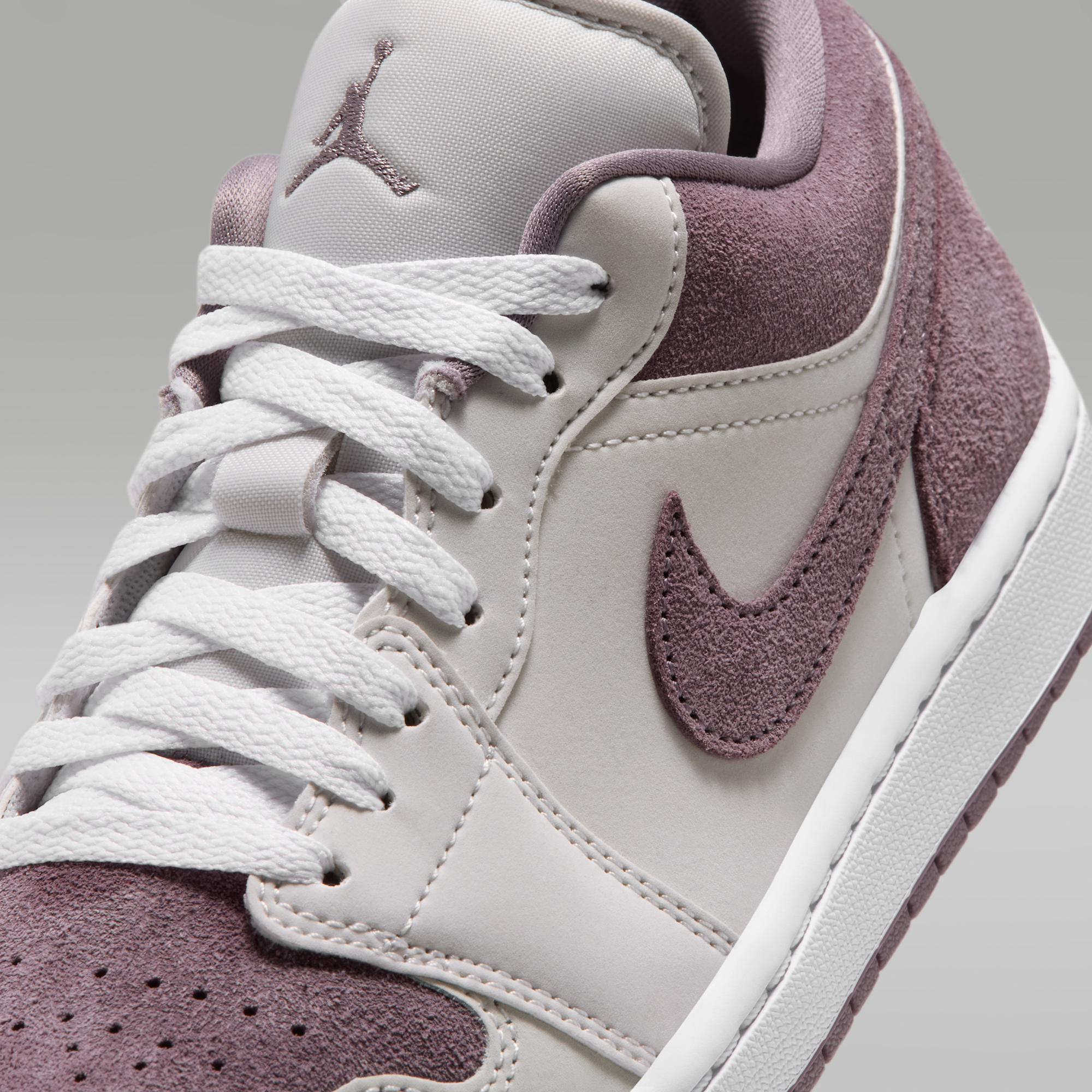 Air Jordan 1 Low - Swan/Purple Smoke/Λευκό - 7