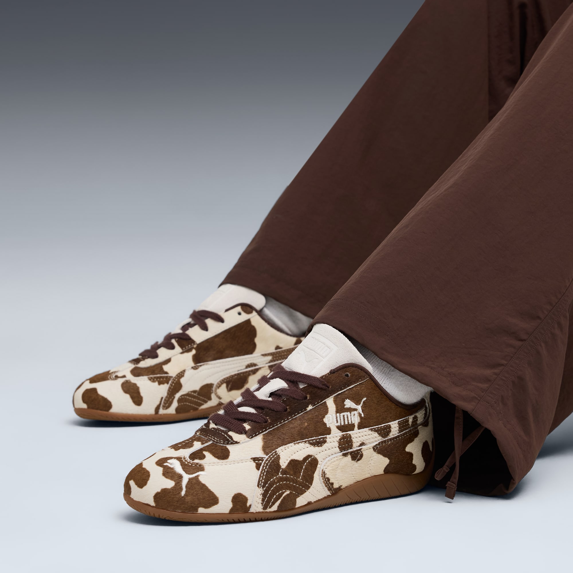 Speedcat Cow Print Sneakers Damen - Chocolate Brown-Gum