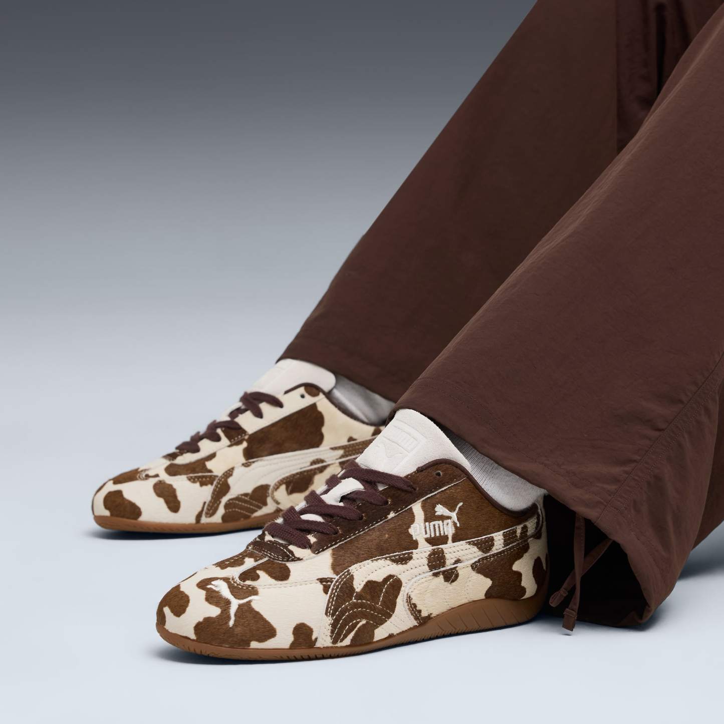 Speedcat Cow Print Sneakers Damen - Chocolate Brown-Gum
